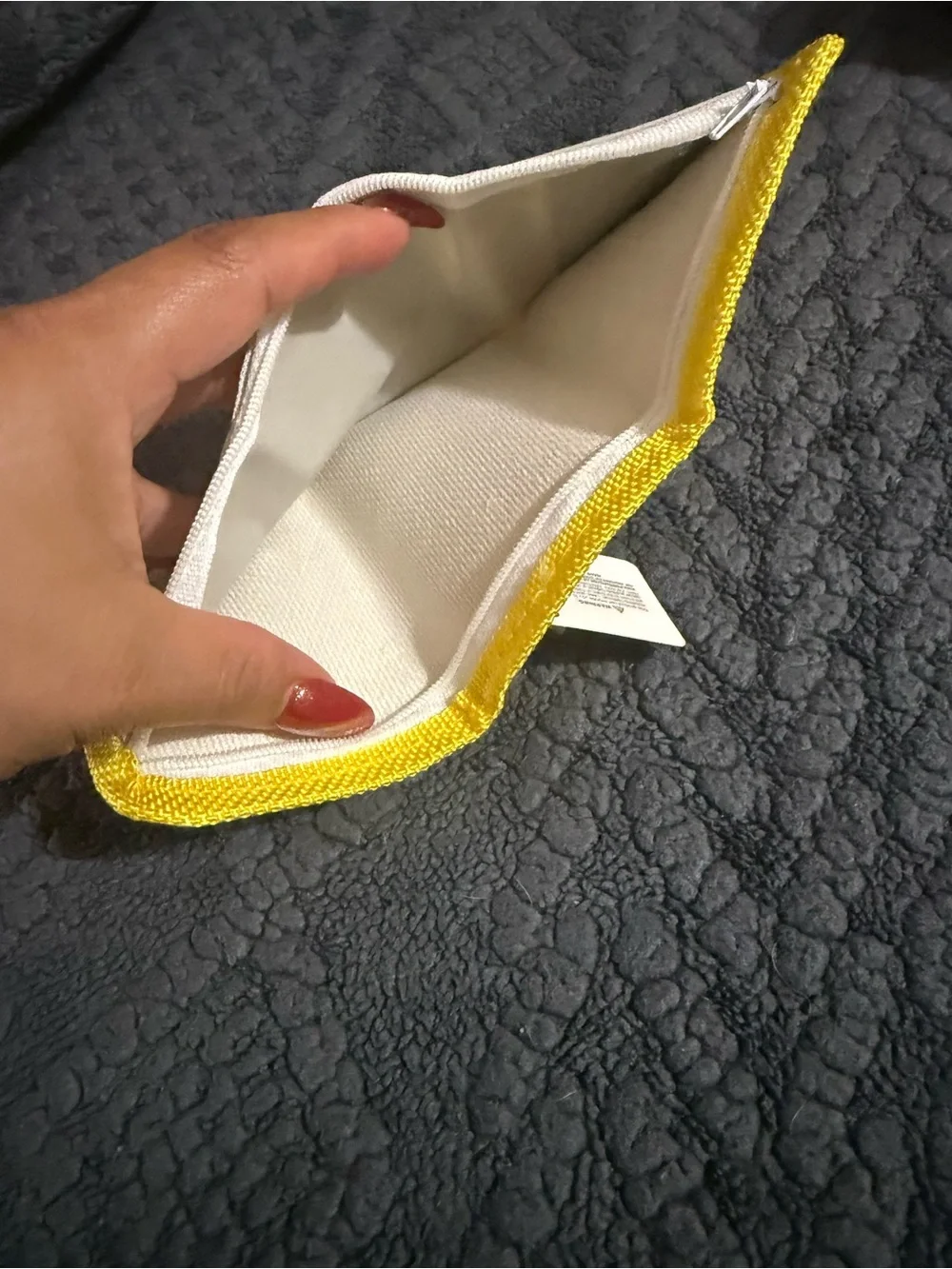 Source Unknown Yellow and White Snoopy Kids Wallet